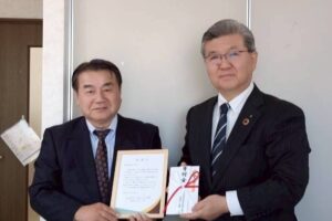 県民共済様 ご寄付贈呈式